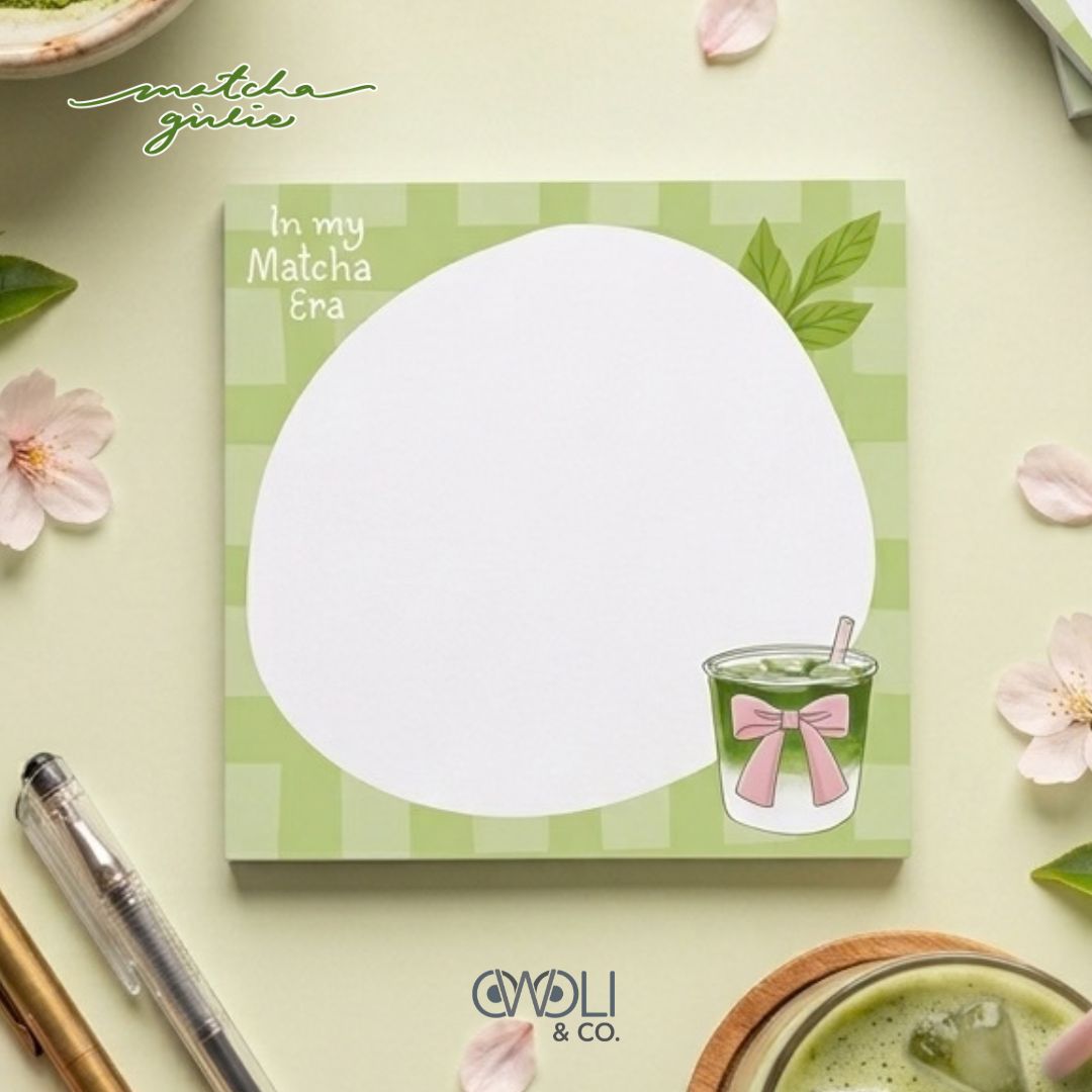 Notepad - Matcha Girlie Collection - Iced Matcha Notepad - Matcha Girlie Collection - Iced Matcha