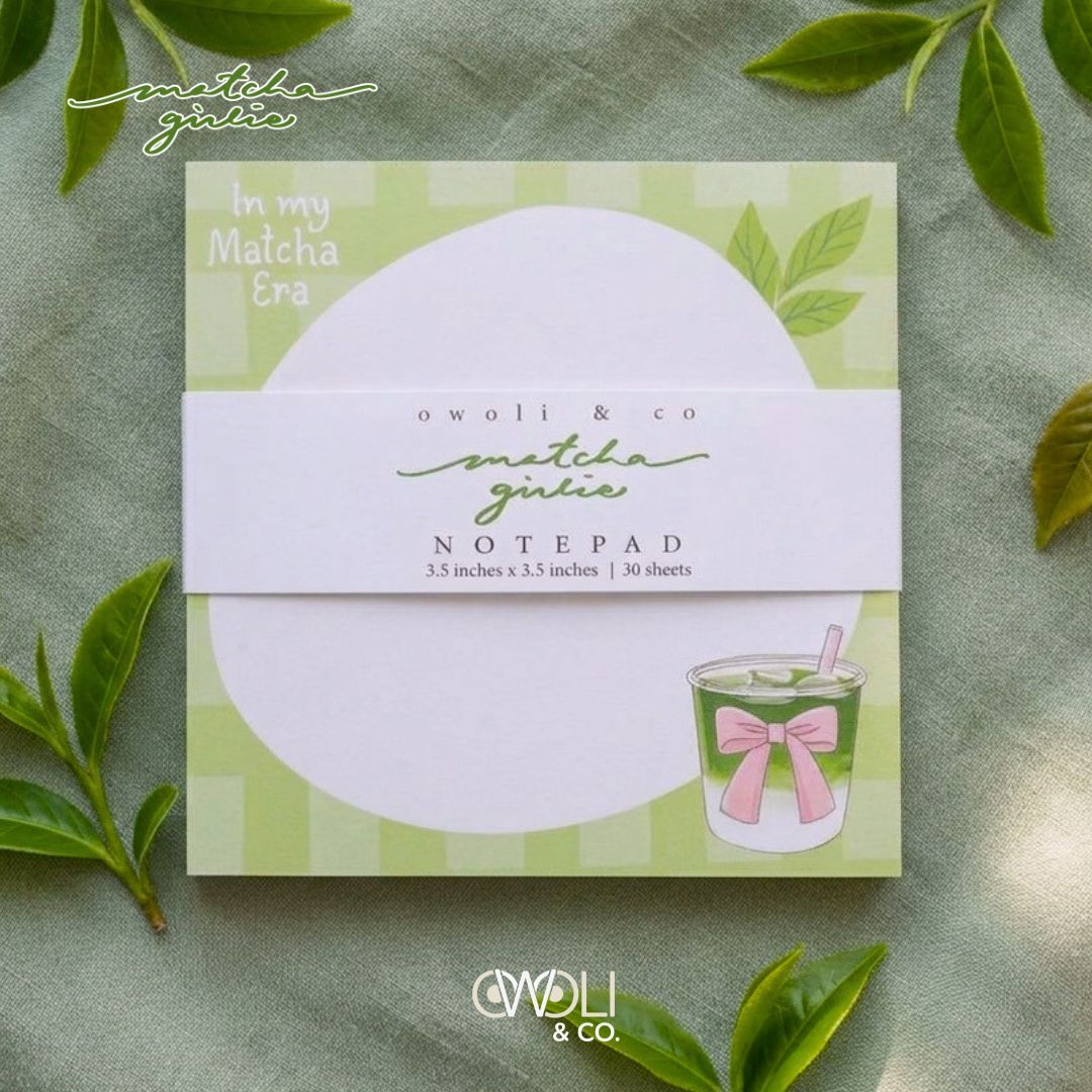 Notepad - Matcha Girlie Collection - Iced Matcha Notepad - Matcha Girlie Collection - Iced Matcha